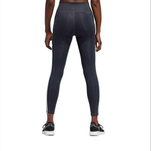 NWT Adidas 3 Stripe High waist Pocket 7/8 Tights - Picture 5 of 14